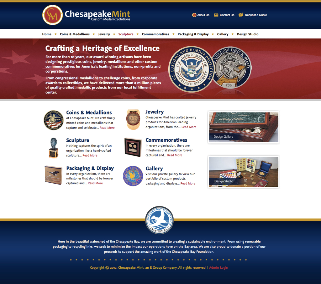 Chesapeake Mint Website